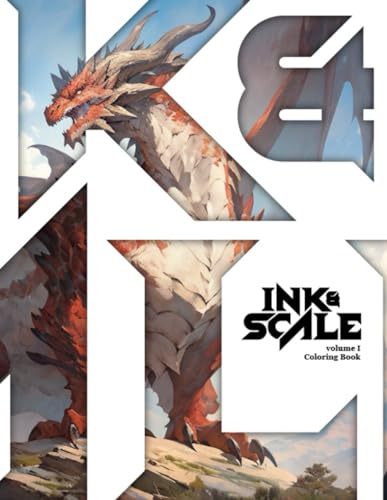 Ink and Scale: A Dragons Coloring Book