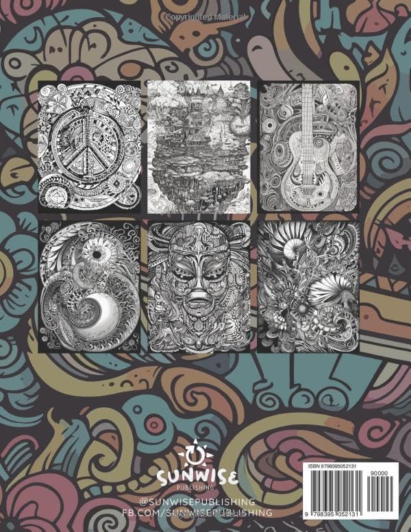 Psychedelic Music: A Coloring Book for Adults